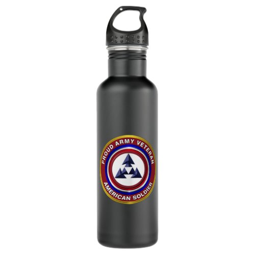 3rd Sustainment Command Veteran Stainless Steel Water Bottle