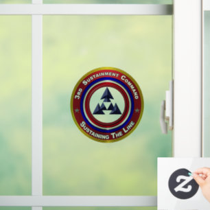 3rd Sustainment Command Window Cling