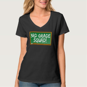 3rd Third Grade Squad Chalk Board T-Shirt