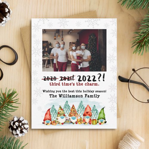 3rd Times The Charm  2022 Funny Holiday Photo