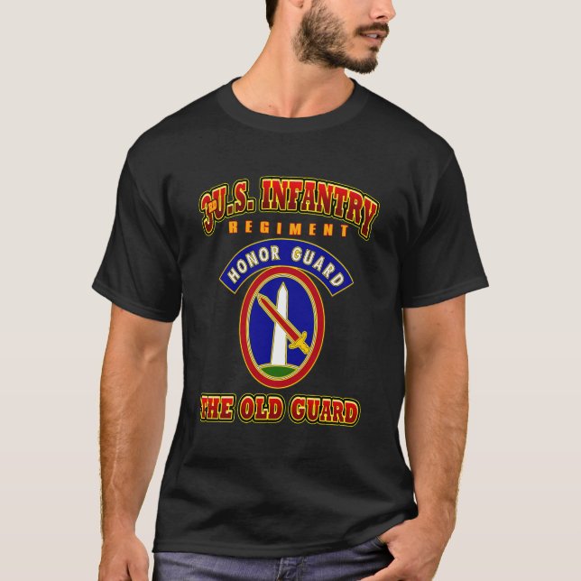 3Rd Us Infantry Regiment Honor Guard The Old Guard T-Shirt (Front)