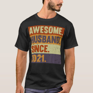 3Rd Year Wedding Anniversary Epic Awesome Husband  T-Shirt