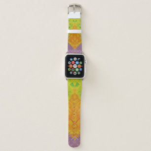 3Realms Unique Orange Purple Yellow Abstract Art Apple Watch Band