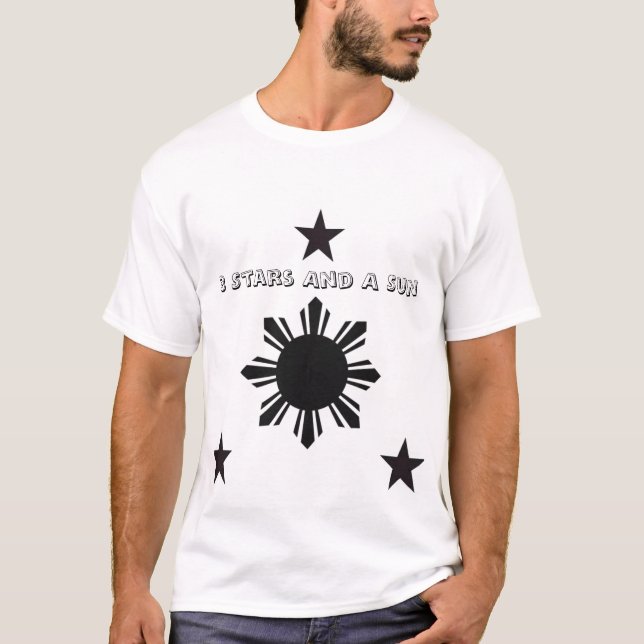 3starsasun, 3 Stars And A Sun T-Shirt (Front)