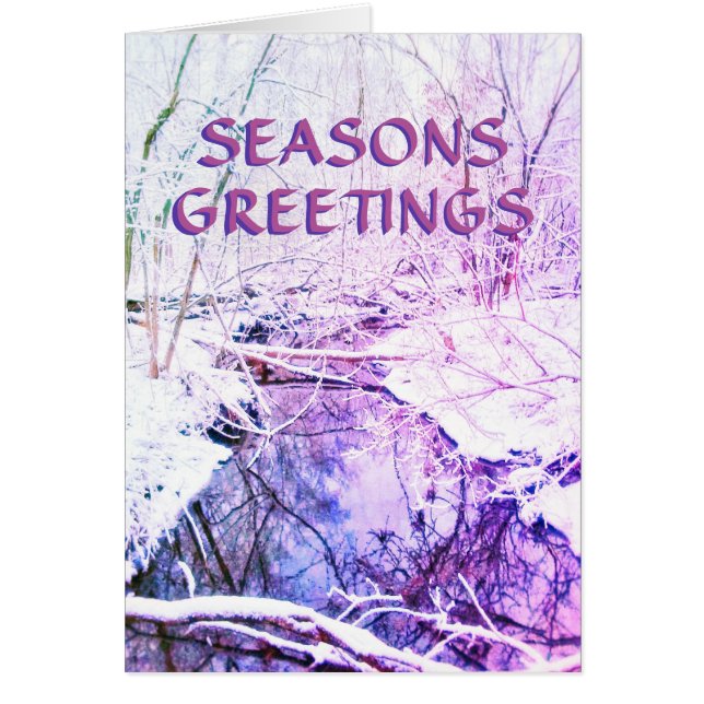 3WINTER RIVER SEASONS GREETING CARD (Front)