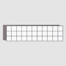 3x11 Magnetic Gridmap Car Magnet