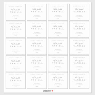 3x2.5" Candle Label Business Branding Stickers