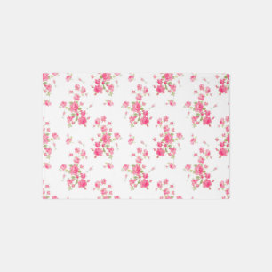 3x2 Outdoor Rug pink wildflowers