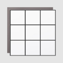 3x3 Magnetic Gridmap Car Magnet