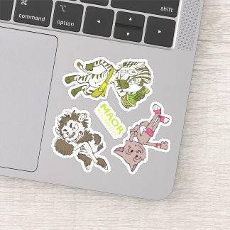 3x3" MAOR Chibi Cast Sticker #4