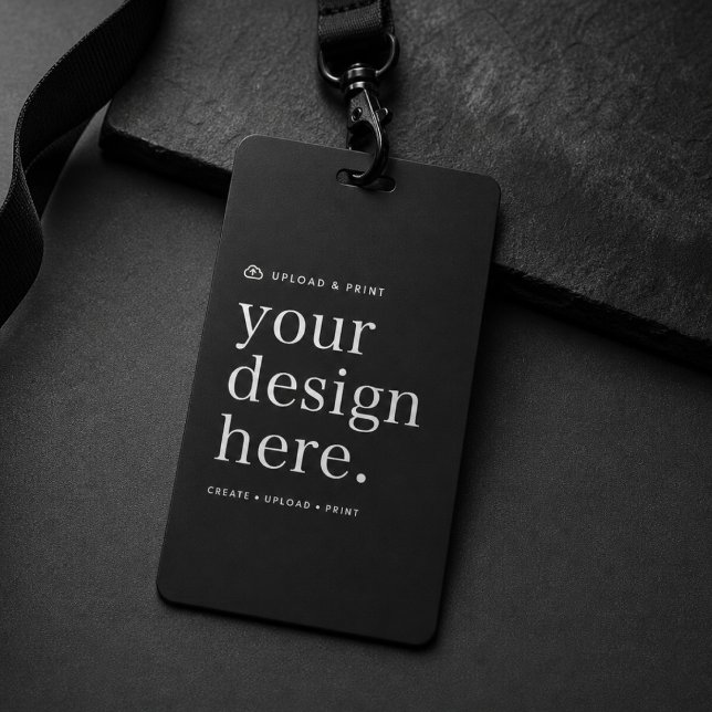 3x5 Badge ID Card | Your Design Upload Name Badges (Versatile ID card badge template for business, events, special occasions & more!)