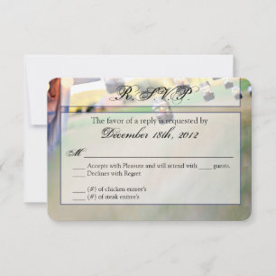 3x5 R.S.V.P. Reply Card Mason Jar Candle Holders