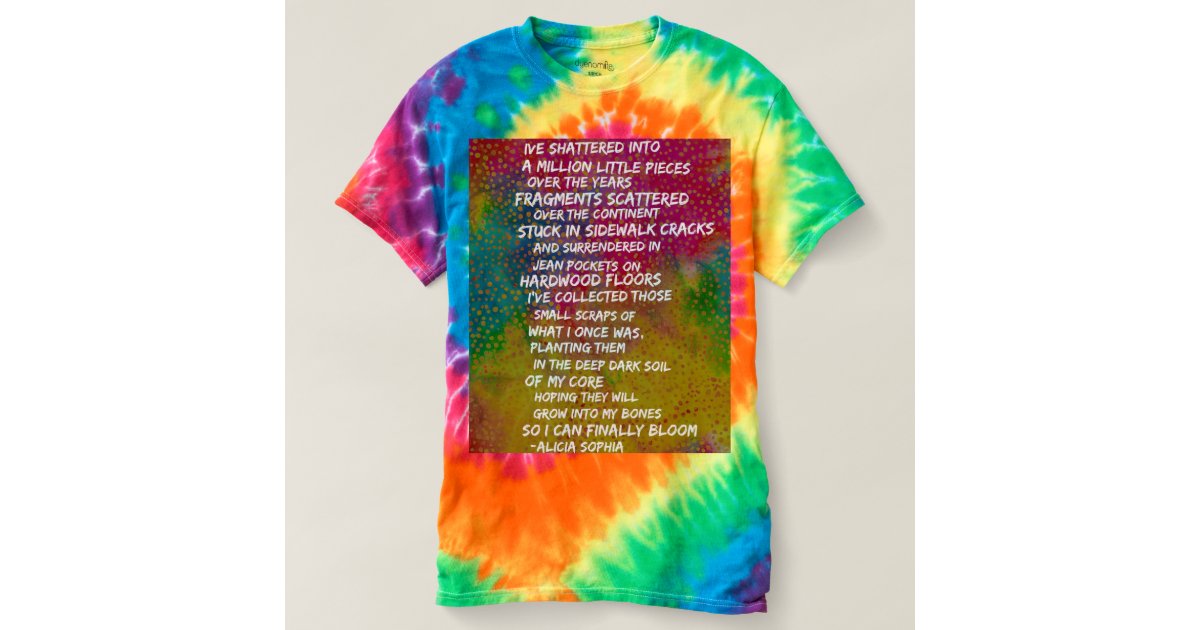 tye dye rainbow shirt