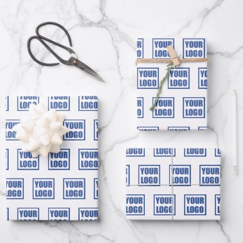  3x Sheets Business Logo Wrapping Paper
