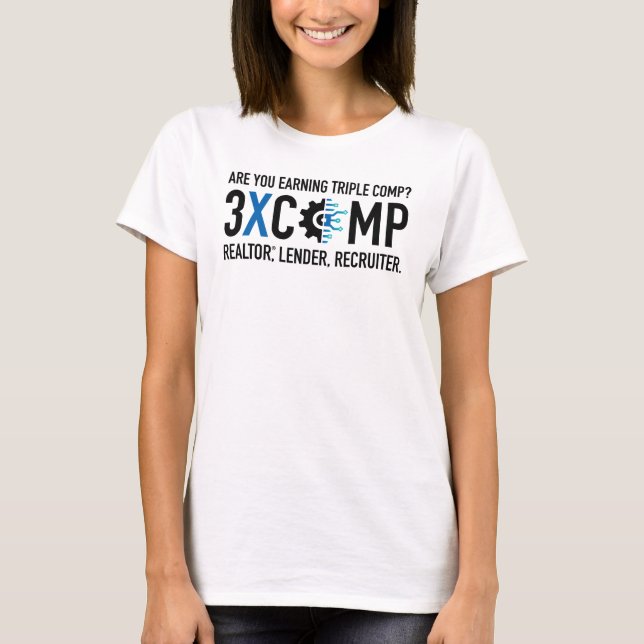 3XCOMP Women's T-Shirt - White  (Front)