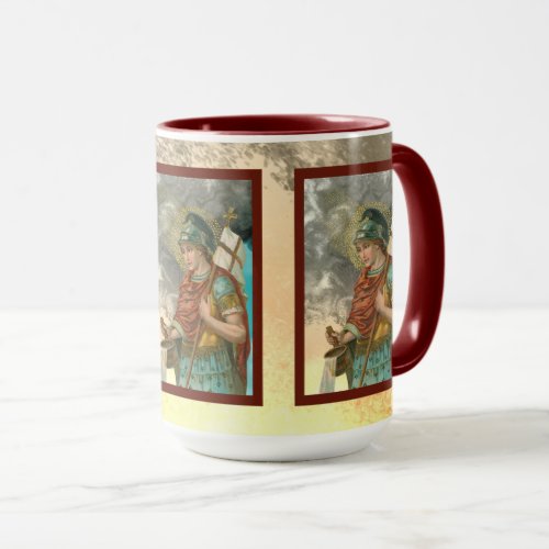 3xSt Florian with Bucket Smoke M 019 15 oz Mug