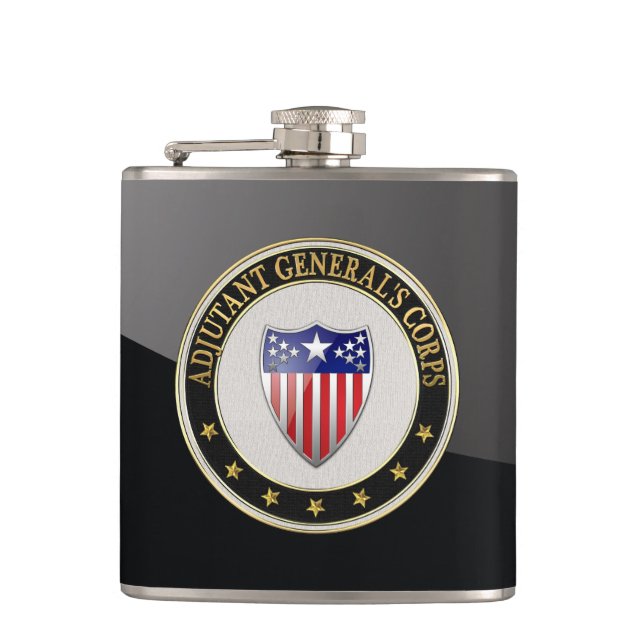 [400] Adjutant General's Corps Branch Insignia [3D Flask (Front)