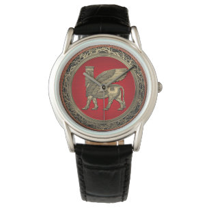 [400] Assyrian Winged Bull - Gold Lamassu Watch