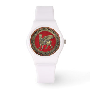 [400] Assyrian Winged Bull - Gold Lamassu Watch