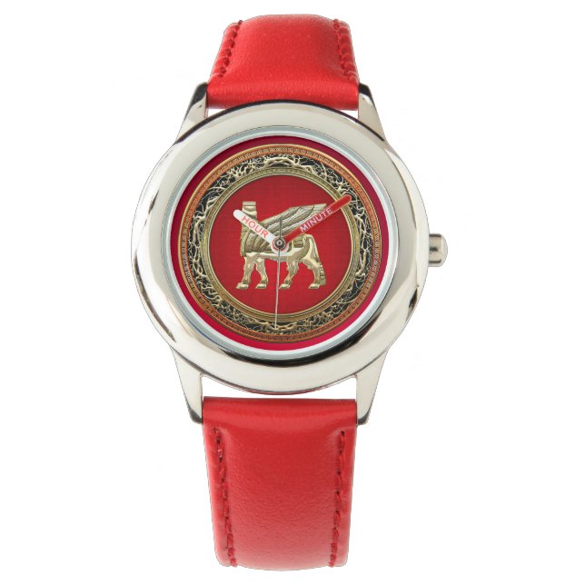 [400] Babylonian Winged Bull Lamassu [3D] Watch (Front)