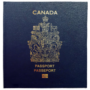 [400] Canadian Passport Cover Cloth Napkin