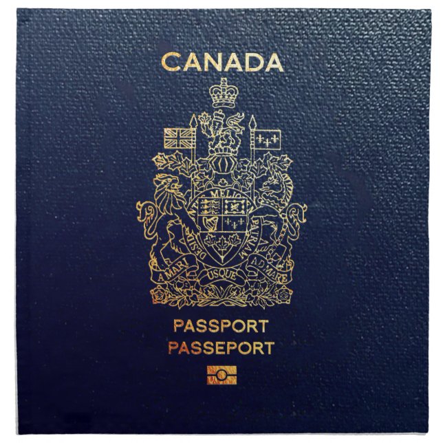 [400] Canadian Passport Cover Cloth Napkin (Front)