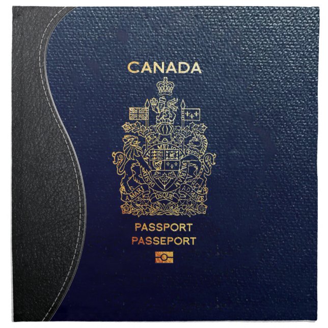 [400] Canadian Passport Cover Cloth Napkin (Front)