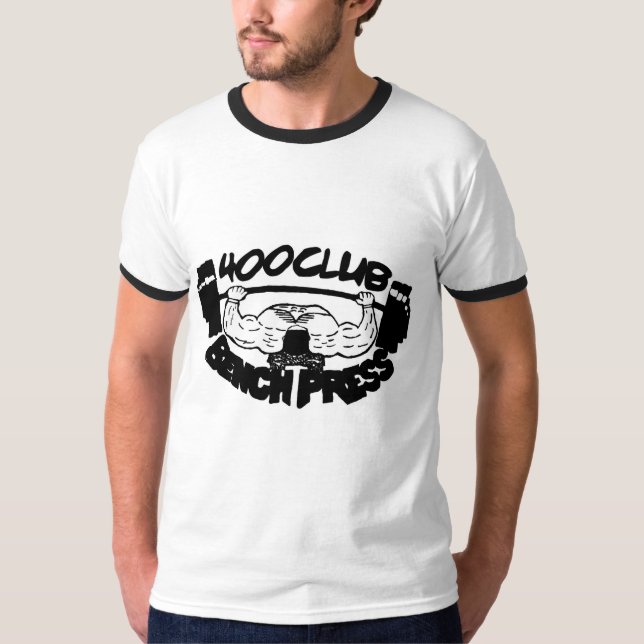 400 Club Bench Press Ringer TShirt (Front)