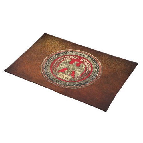 400 Gold Roman Imperial Eagle Cloth Placemat