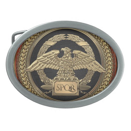 400 Gold Roman Imperial Eagle on Gold Medallion Belt Buckle