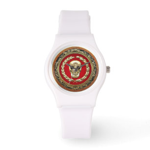 [400] Golden Skull Watch