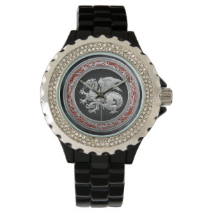 [400] Icelandic Dragon, Landvættir [Silver] Watch