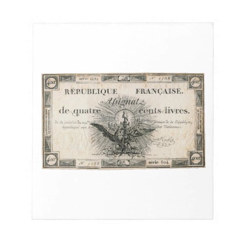 400 Livres French Revolution Assignat Bank Note