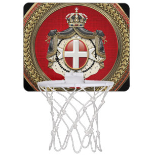 [400] Order of Malta - SMOM Coat of Arms Mini Basketball Hoop