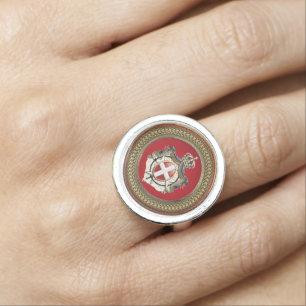 [400] Order of Malta - SMOM Coat of Arms Ring