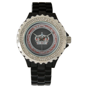 [400] Prince-Princess King-Queen Crown [Silver] Watch