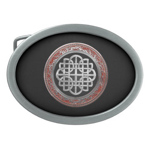 400 Sacred Celtic Silver Knot Cross Belt Buckle