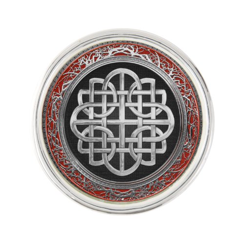 400 Sacred Celtic Silver Knot Cross Lapel Pin