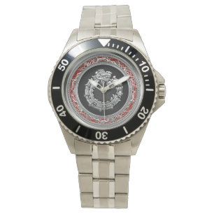 [400] Serpent God Quetzalcoatl [Silver] Watch