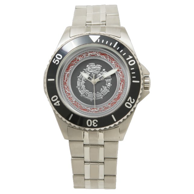 [400] Serpent God Quetzalcoatl [Silver] Watch (Front)