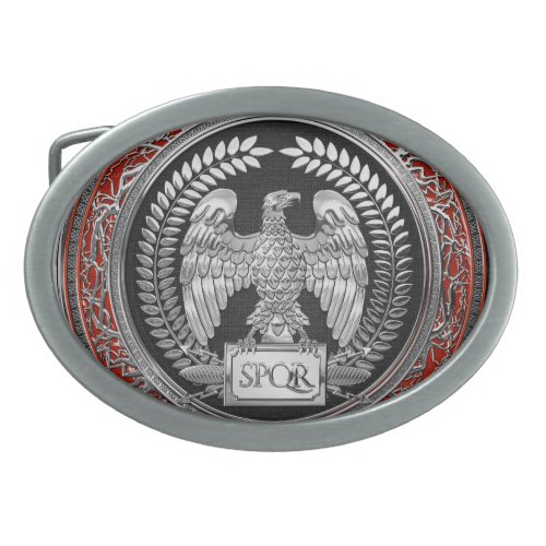 400 Silver Roman Imperial Eagle Belt Buckle