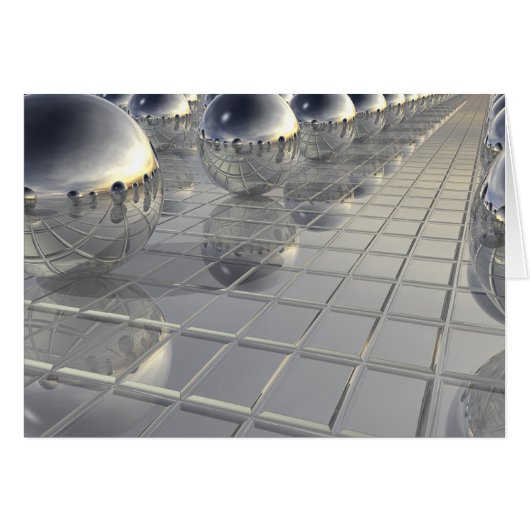 400 Silver Spheres Cards (Front Horizontal)