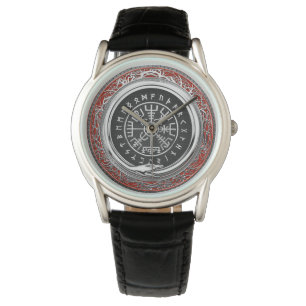 [400] Vegvisir - Viking Silver Magic Runic Compass Watch