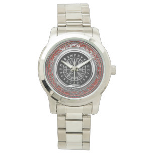 [400] Vegvisir - Viking Silver Magic Runic Compass Watch