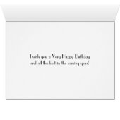 4019 Sledding Teddy Bear & Friends Birthday Card (Inside Horizontal (Bottom))