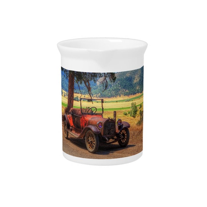 401A 1915 DODGE ON A COUNTRY ROAD BEVERAGE PITCHER