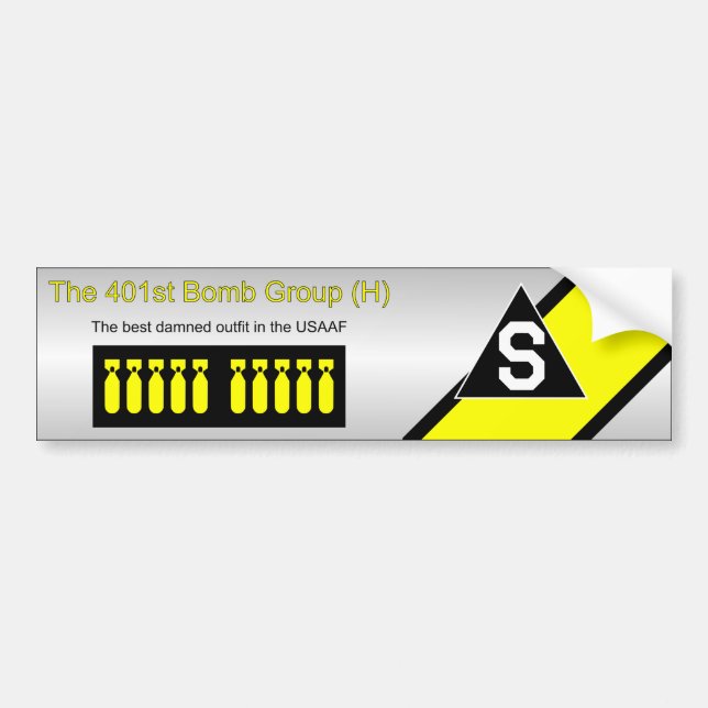 401st Bomb Group Bumper Sticker (Front)