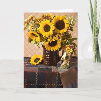 4038 Sunflower Bouquet Birthday Card by RuthGarrison at Zazzle