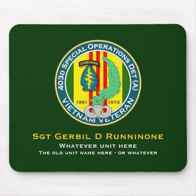 403d SOD-A 2 - ASA Vietnam Mouse Pad (Front)