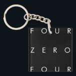 404 Area Code Button Keychain<br><div class="desc">Modern Atlanta,  GA area code typography.</div>